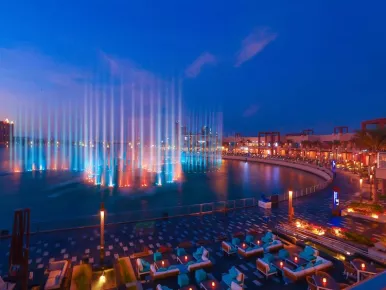 Пальмовый фонтан Stella Di Mare Dubai Marina
